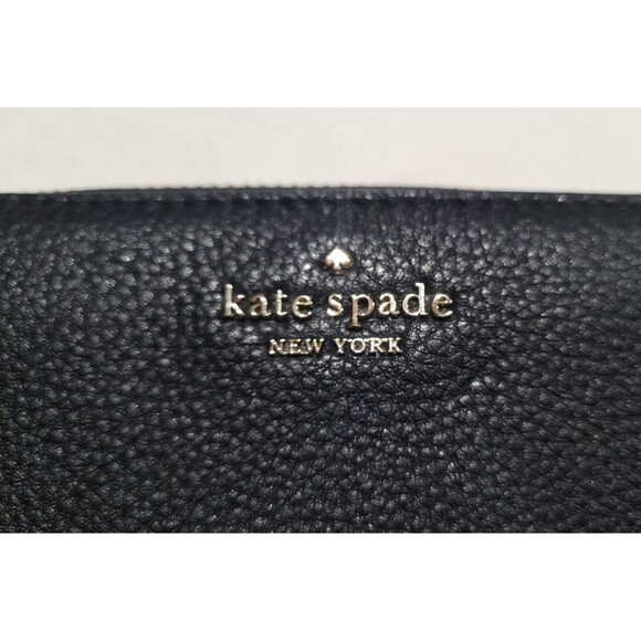 Kate Spade Authentic Pebbled Black Leather Long Wallet & Adel Bifold Wallet (2) - Picture 3 of 16